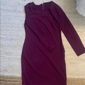 Berry Long Sleeve Dress